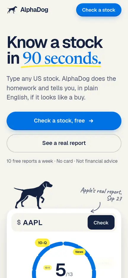 App screen