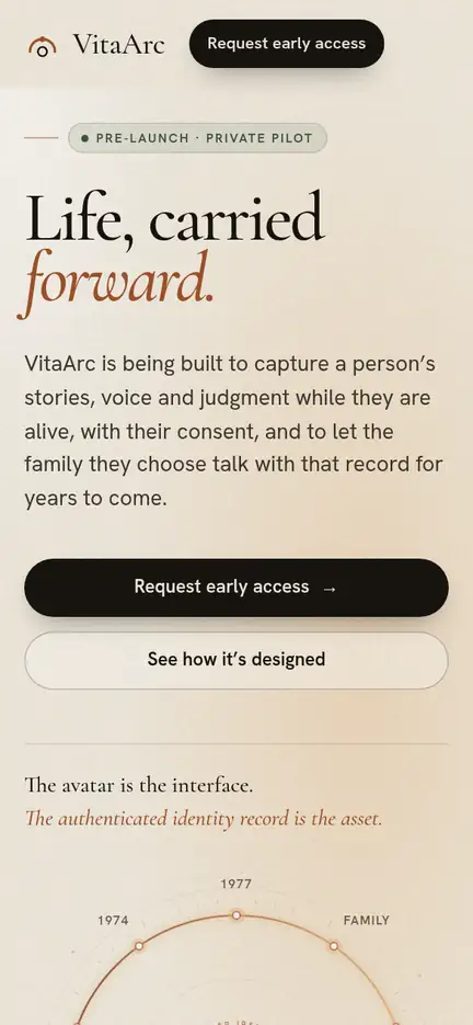 VitaArc on a phone